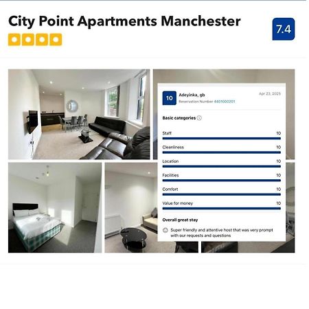 City Point Apartments Manchester Bagian luar foto